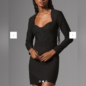 NWT By Anthropologie Long-Sleeve Sweetheart Slim Mini Dress Size 8